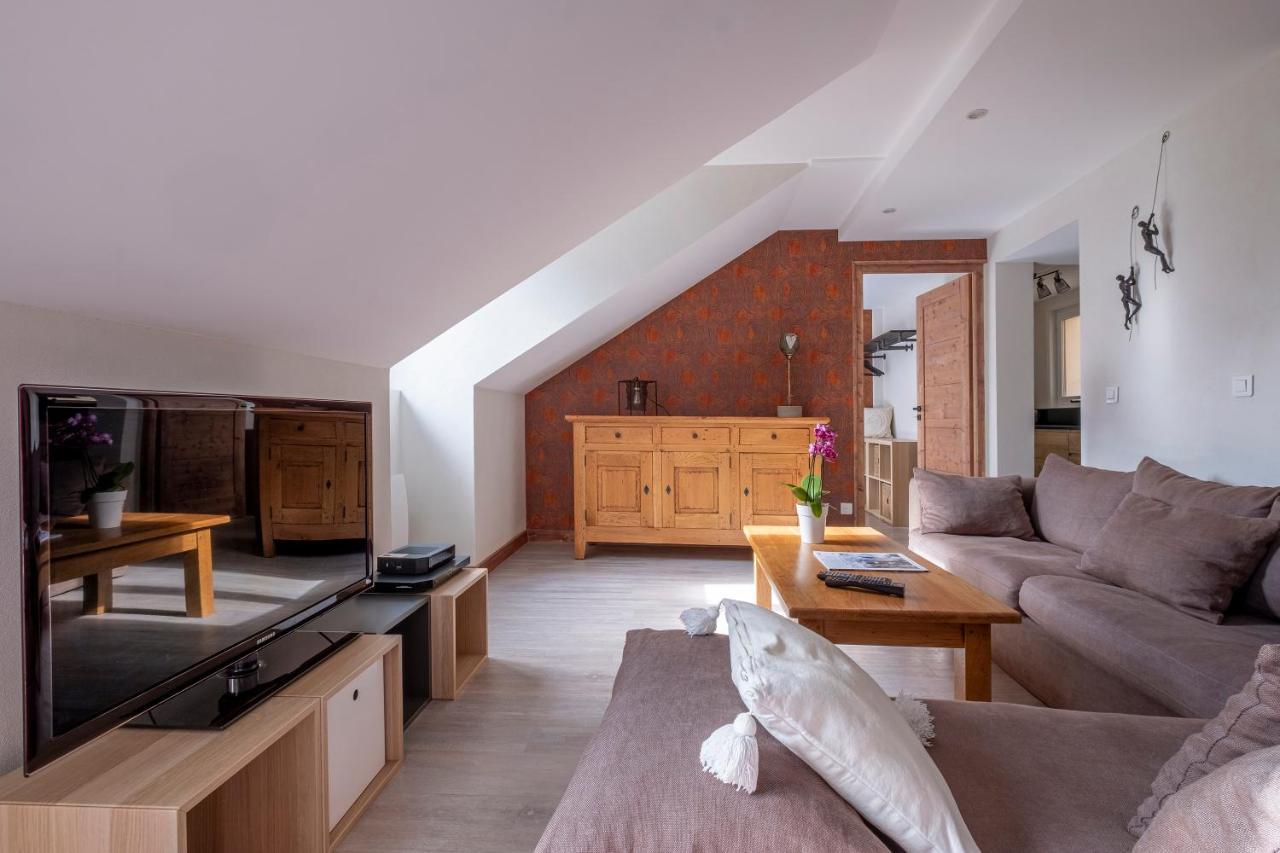 L'Appart 52, Magnifique Duplex En Plein Coeur De Chamonix-Mont-Blanc Buitenkant foto