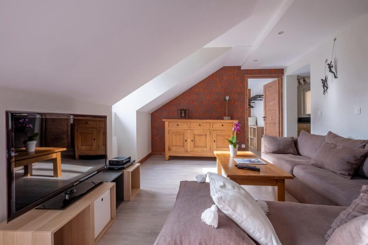 L'Appart 52, Magnifique Duplex En Plein Coeur De Chamonix-Mont-Blanc Buitenkant foto