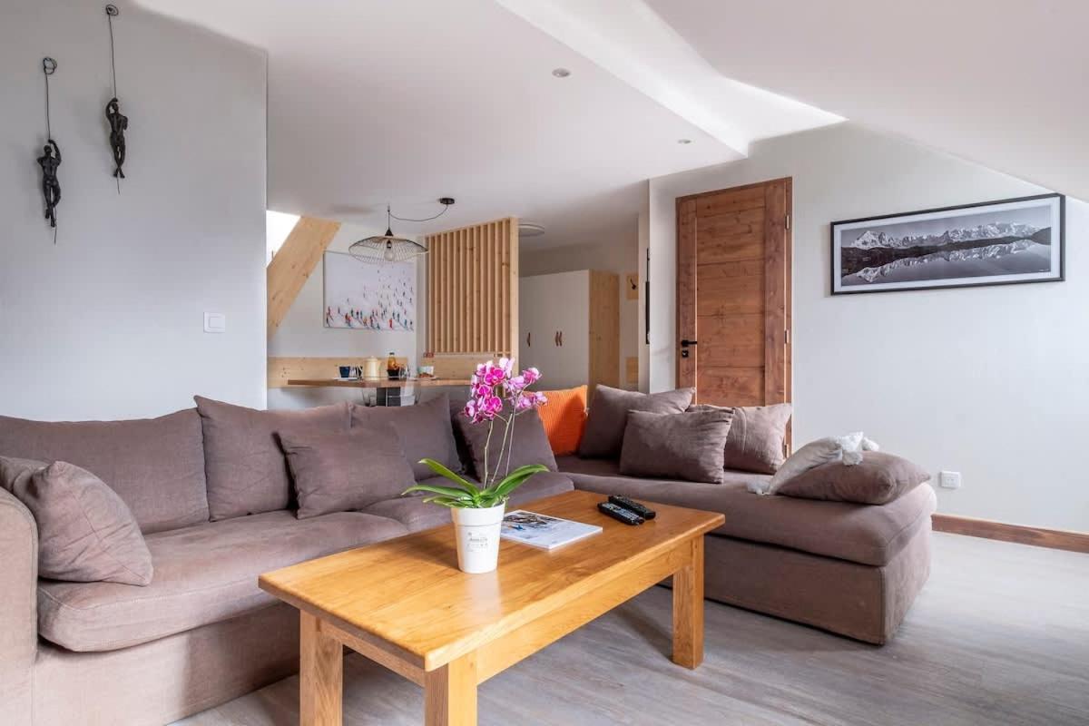 L'Appart 52, Magnifique Duplex En Plein Coeur De Chamonix-Mont-Blanc Buitenkant foto